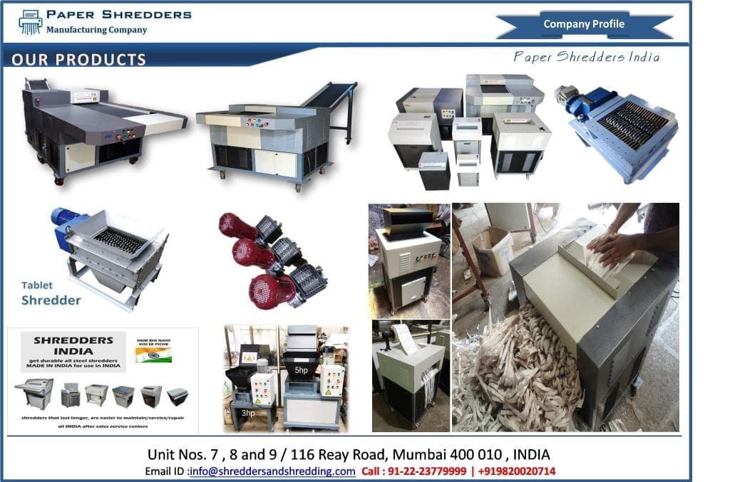 Paper Shredder Manufacture Shredders